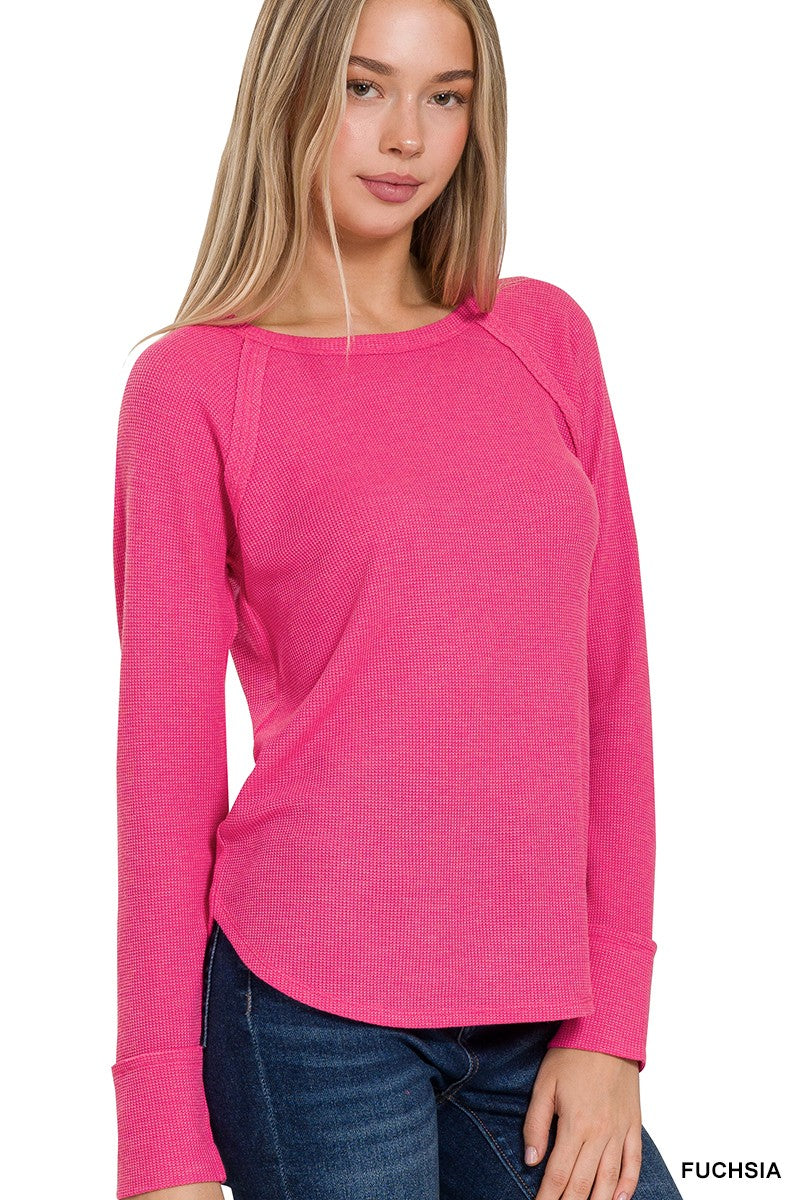 Baby Waffle Long Sleeve Top