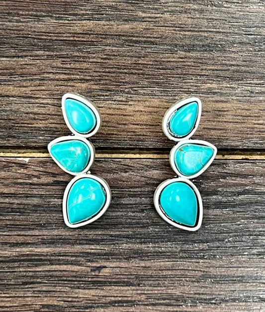 724212, Navajo Turquoise Stud Earrings
