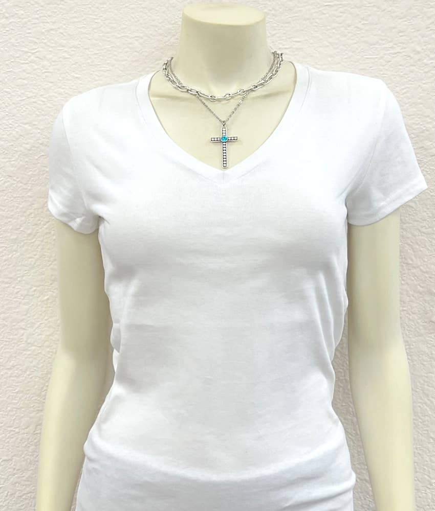 737434, Cross Necklace