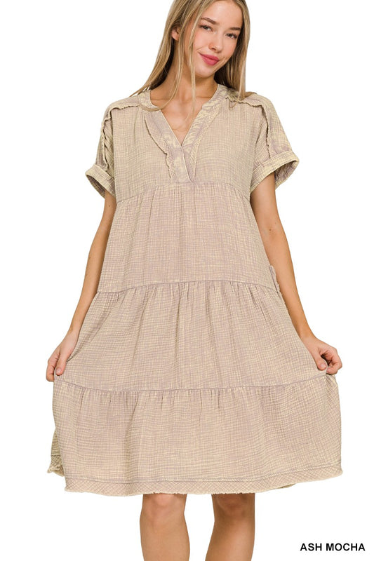 Washed Double Gauze Dress
