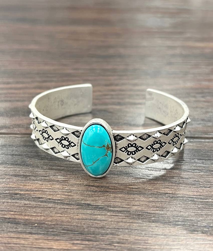 711279, Turquoise Cuff Bracelet