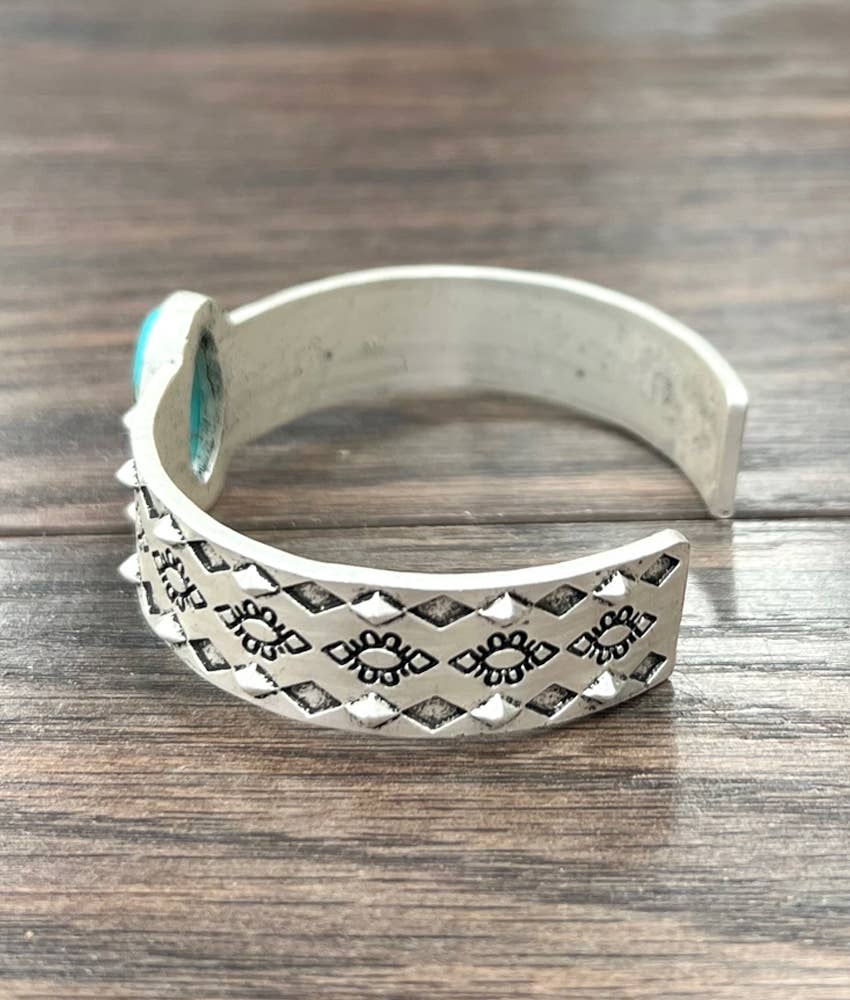 711279, Turquoise Cuff Bracelet