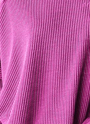 PUFF SLEEVE SOLID URBAN RIBBED TOP WITH SHIRRING