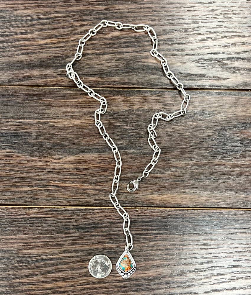 737424, Gemstone Lariat Necklace