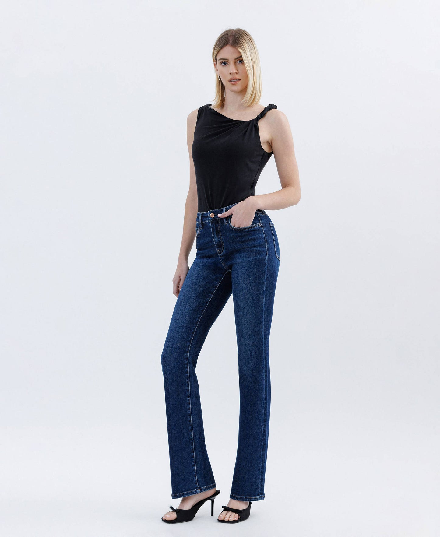 Tummy Control High Rise Bootcut Jean