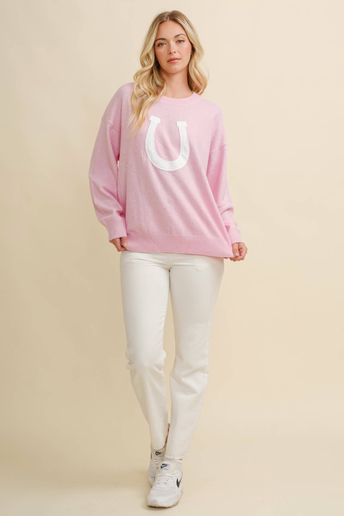 HORSE SHOE PULLOVER SWEATER