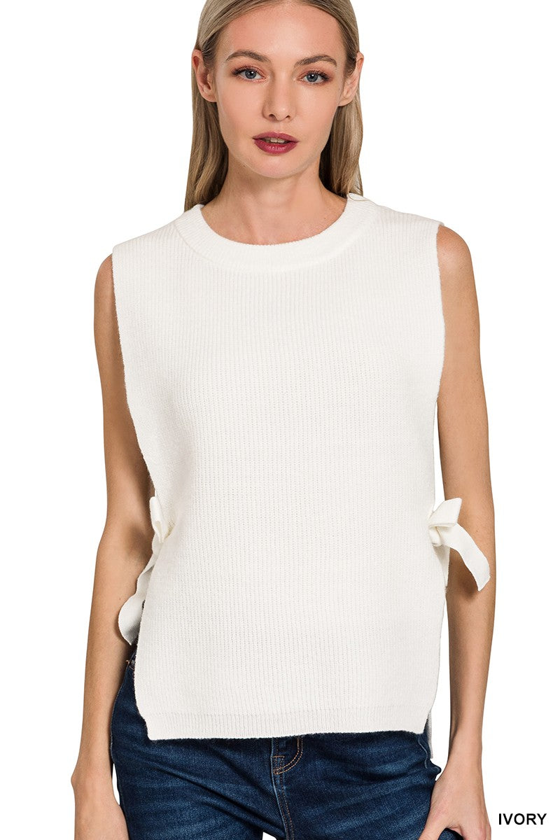 Side Tie Sweater