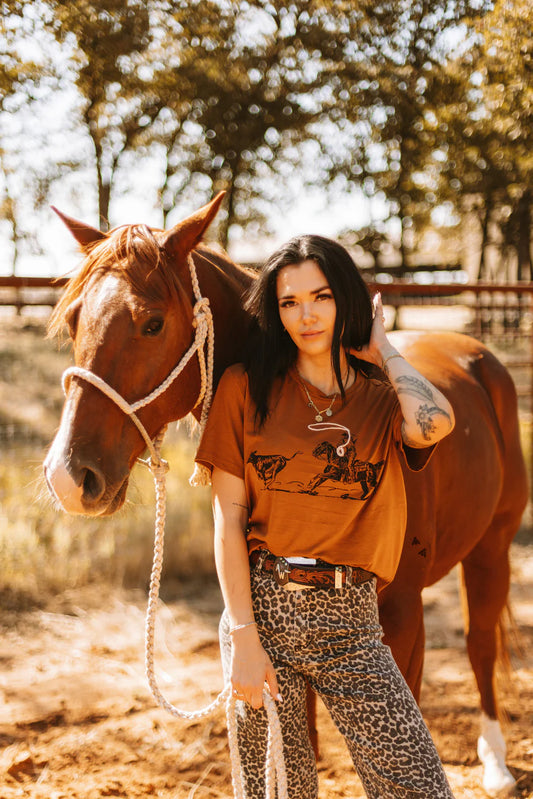 Riding N Ropin Tee