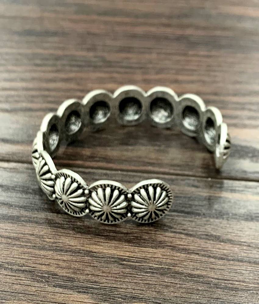 711109, Boho Concho Cuff Bracelet