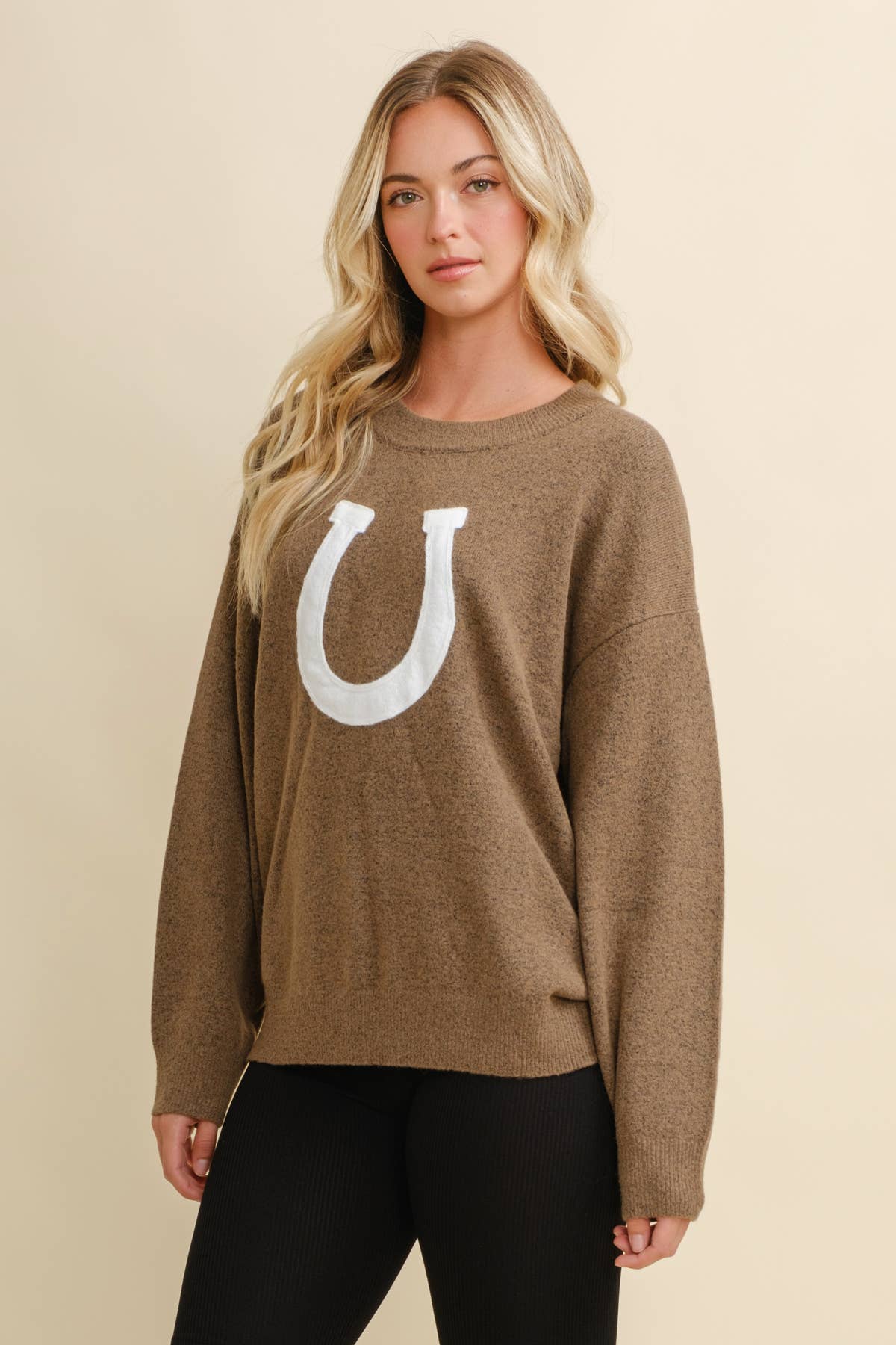 HORSE SHOE PULLOVER SWEATER
