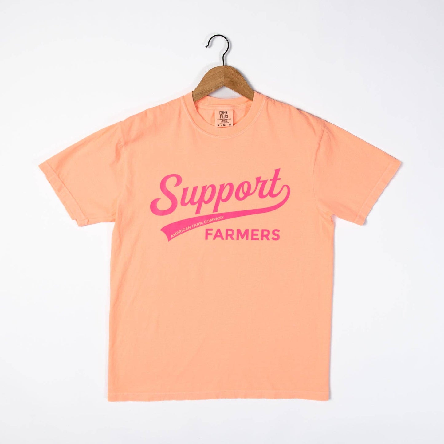 Western Neon Support Farmers Banner Graphic Tee