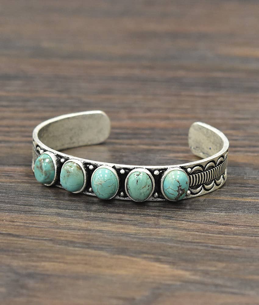 711063, Turquoise Cuff Bracelet