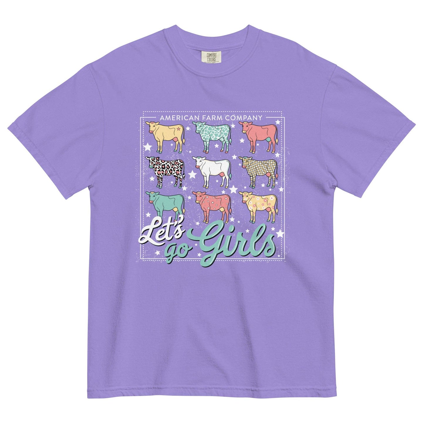 Western 'Let's Go Girls' Cow Women's Graphic Tee