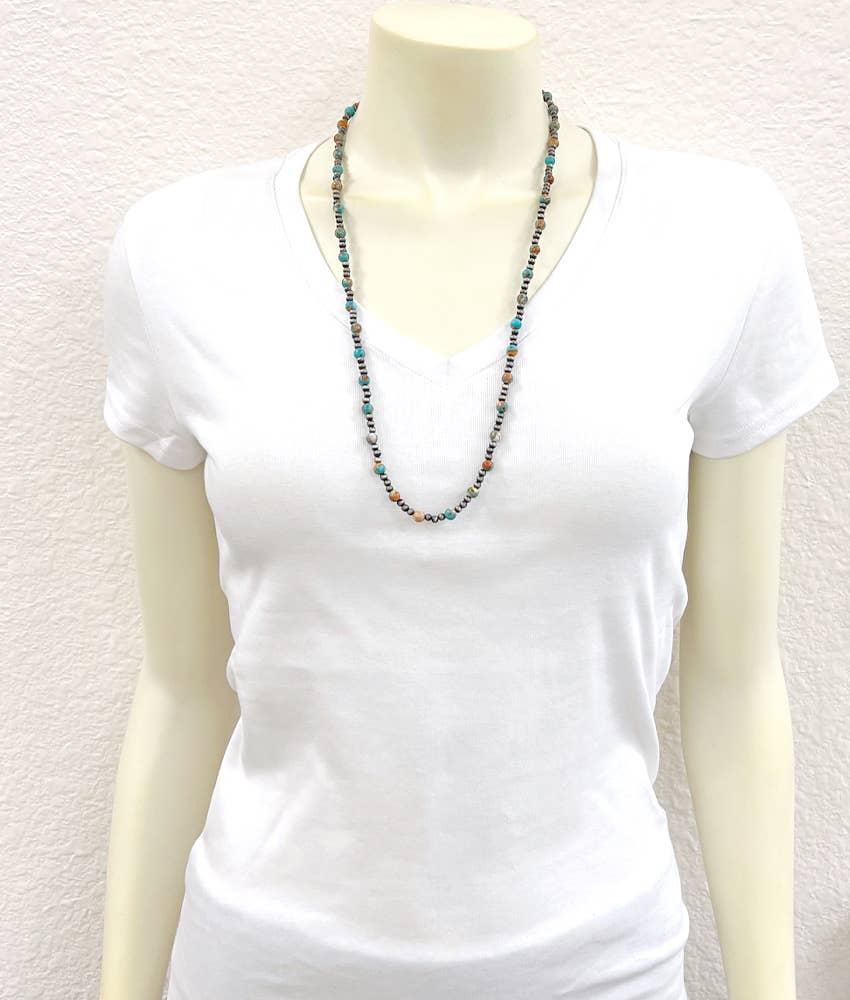 Handmade Navajo Gemstone Necklace