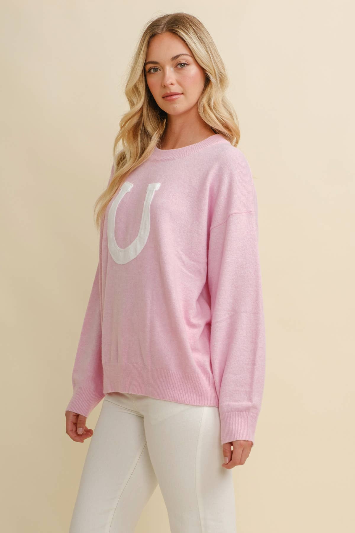 HORSE SHOE PULLOVER SWEATER