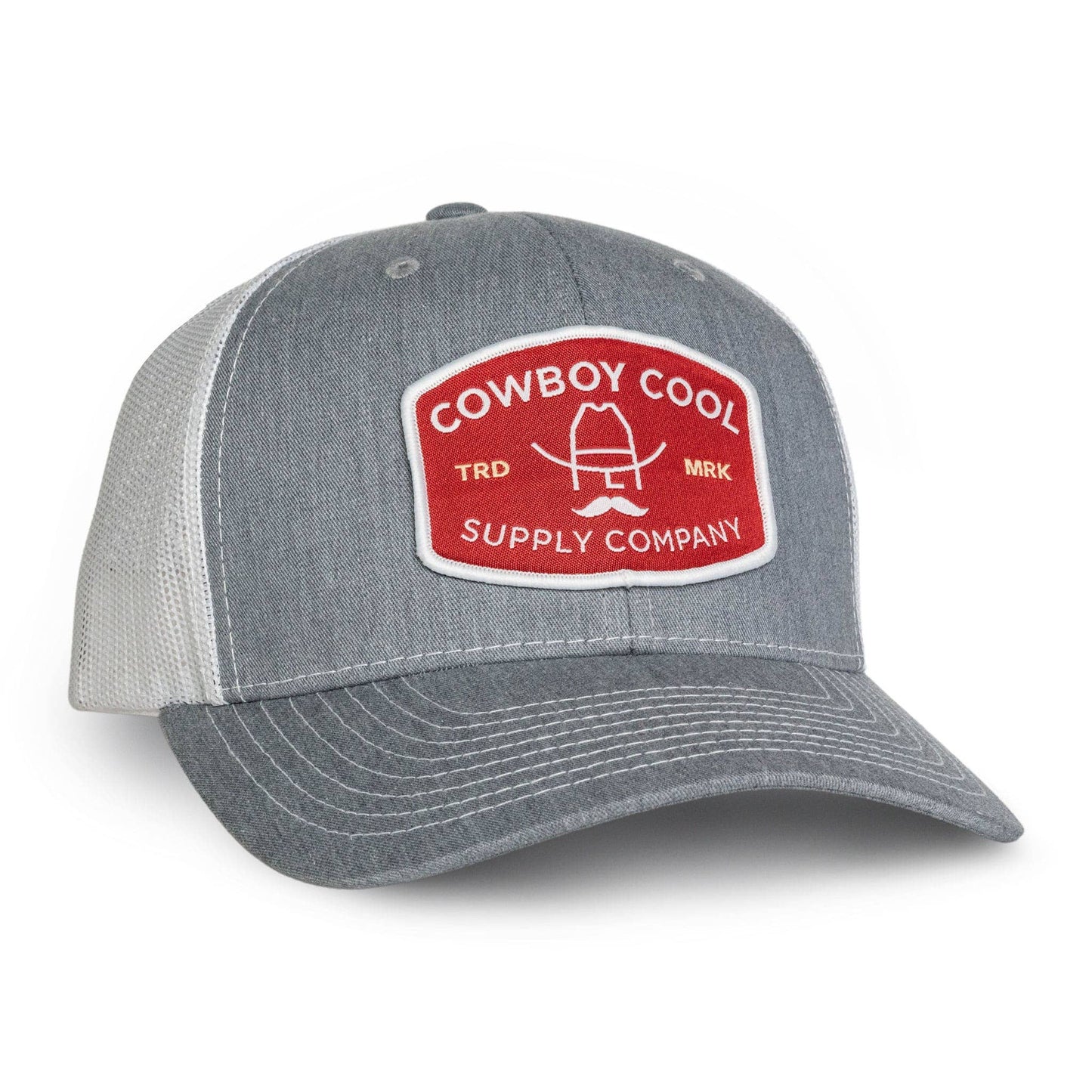 The Buckle Hat - Heather Grey/White Mesh