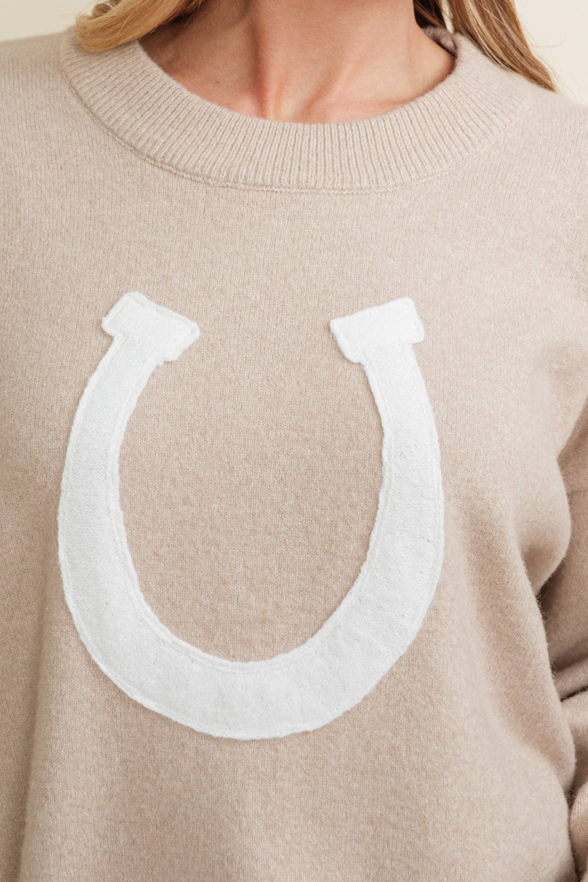 HORSE SHOE PULLOVER SWEATER